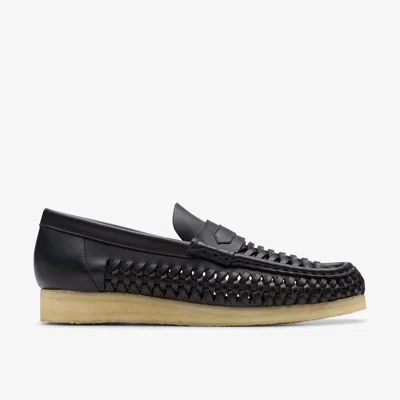 Clarks Wallabee Penny Weave In Black