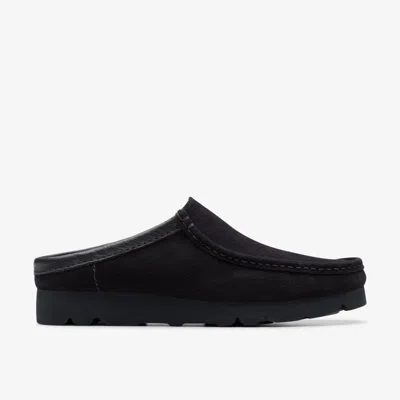 Clarks Wallabee Slip In Black
