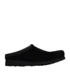 Clarks Wallabee Slip Suede Mule In Black