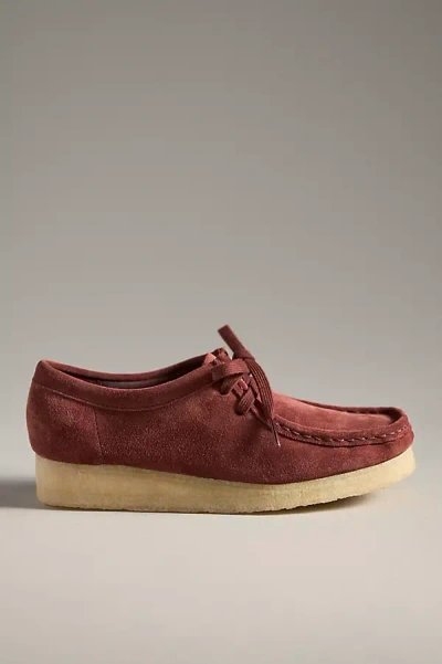 Clarks Wallabee Slip-on Shoes In Red