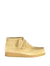 Clarks Suede Wallabee Boot In Neutral