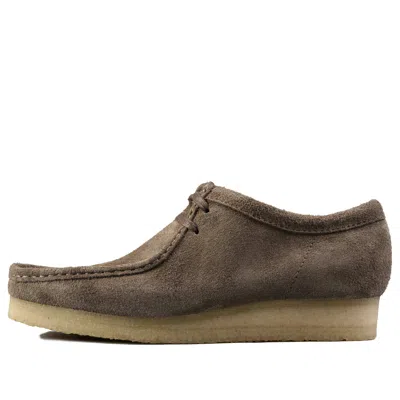Clarks Wallabee Suede 'dark Grey' In Gray