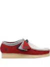 Clarks Wallabee Vcy Desert Boots In Red