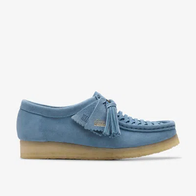 Clarks Wallabee Weave In Blue
