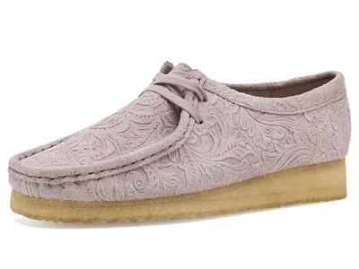 Clarks Wallabee Women's Lace Up Casual Shoes Dusty Pink Combi: 6 B - Medium In Multi