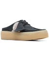 CLARKS WALLABEECUP LO LEATHER FLAT