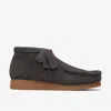 Clarks Wallabee Evo Boot In Grey Suede In Gray