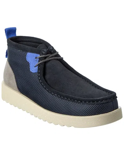 Clarks Wallabeeftr2 Mesh & Suede Boot In Blue