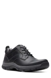 Clarks Men's Collection Walpath Leather Low Top Lace Up Sneaker In Black