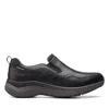 Clarks Wave 2.0 Edge In Black Leather In Black
