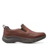 Clarks Wave 2.0 Edge In Brown Leather In Multi