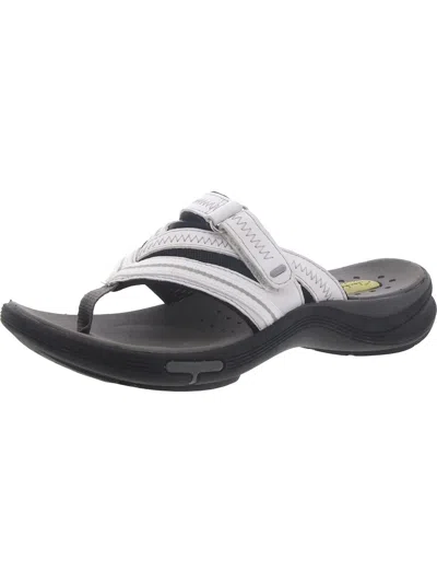 Clarks Wave. Coast Womens Thong Sandals Slip On In White
