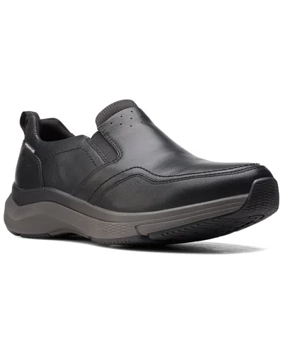 Clarks Wave2.0 Edge Leather Loafer In Black