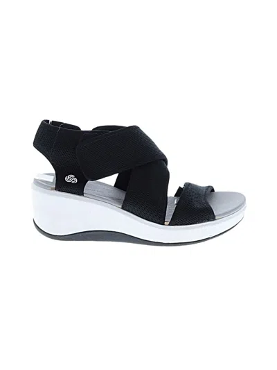 Pre-owned Clarks Wedges In Black