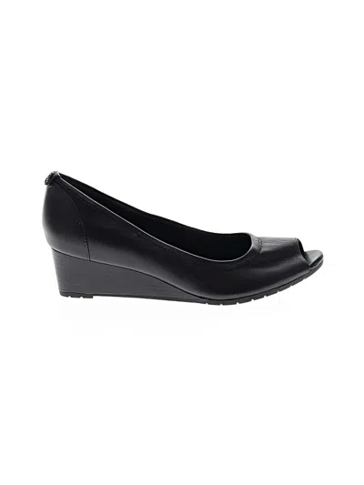 Pre-owned Clarks Wedges In Black