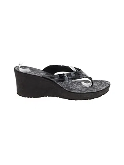 Pre-owned Clarks Wedges In Black