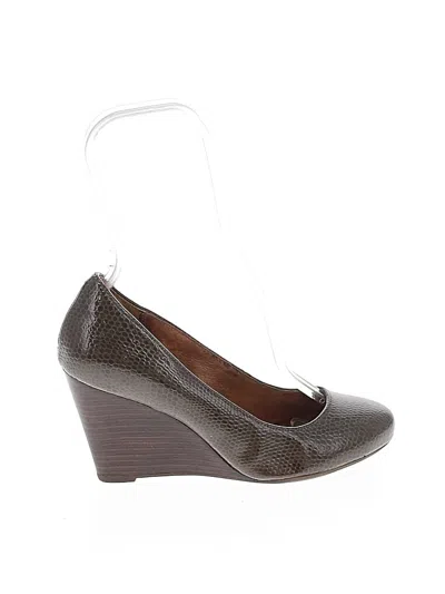 Pre-owned Clarks Wedges In Gray