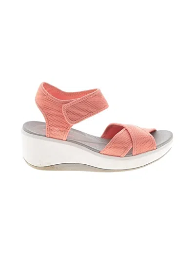Pre-owned Clarks Wedges In Orange