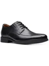 CLARKS WHIDDON PACE MENS LEATHER DERBY SHOES