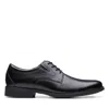 Clarks Whiddon Plain In Black Leather In Black