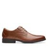 Clarks Whiddon Plain In Brown Leather In Multi