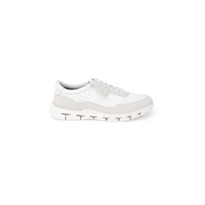 Clarks White Leather Men's Sneaker