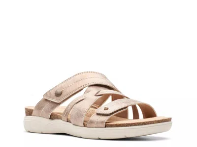 Clarks Wide Width April Willow Sandal In Neutral