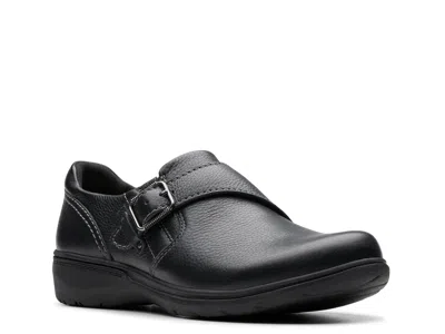 Clarks Wide Width Carleigh Jazz Slipon In Black