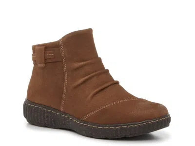 Clarks Wide Width Caroline Derby Bootie In Brown