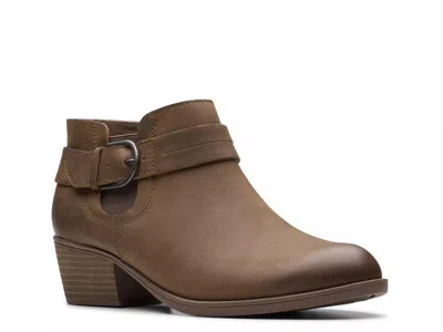 Clarks Wide Width Charlten Rae Bootie In Brown