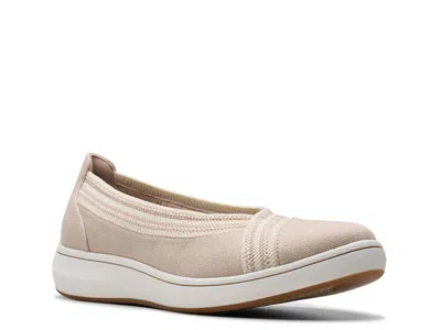 Clarks Wide Width Cloudsteppers Breeze Sky Air Slipon In Neutral