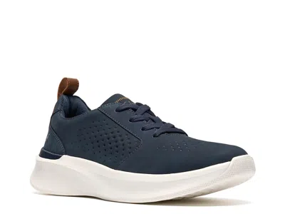 Clarks Wide Width Cloudsteppers Solevana Style Sneaker In Blue