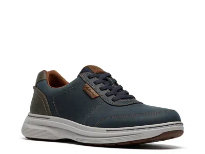 Clarks Wide Width Craftwell Sneaker In Blue