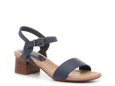 Clarks Wide Width Desirae Rowan Sandal In Blue