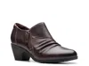 Clarks Wide Width Emily Braley Bootie In Brown