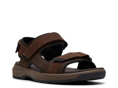 Clarks Wide Width Guideview Trek Sandal In Brown