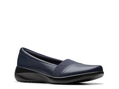 Clarks Wide Width Kaetlyn Rhea Slipon In Blue