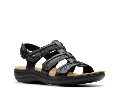 Clarks Wide Width Laurieann Ivy Sandal In Black