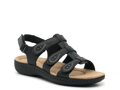 Clarks Wide Width Laurieann Vine Sandal In Black