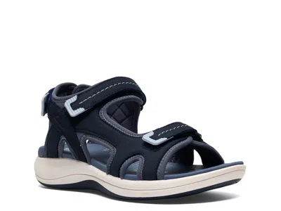 Clarks Wide Width Mira Free Trail Sandal In Blue