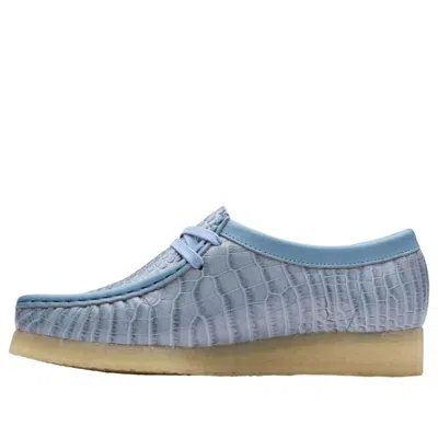 Clarks (wmns)  Wallabee Croc 'powder Blue'