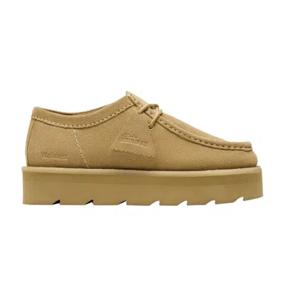 Pre-owned Clarks Wmns Meare Buckle Wallabee 'maple Suede' | Tan | Women's Size 9 In Brown