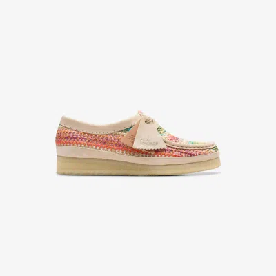 Clarks Wmns Wallabee Raffia In Multi