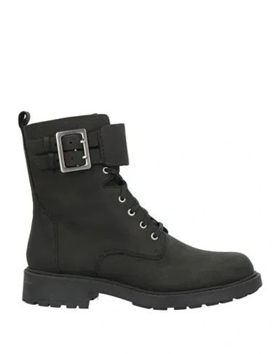 Clarks Woman Ankle Boots Black Size 6.5 Leather