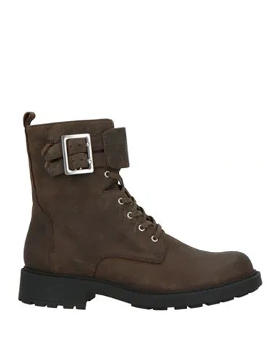 Clarks Woman Ankle Boots Military Green Size 8 Leather