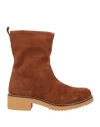 Clarks Woman Ankle Boots Tan Size 6 Leather
