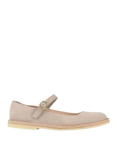 Clarks Woman Ballet Flats Beige Size 7 Leather In Brown