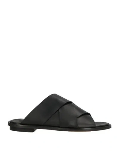 Clarks Woman Sandals Black Size 6 Leather