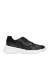 Clarks Woman Sneakers Black Size 7.5 Leather In Black