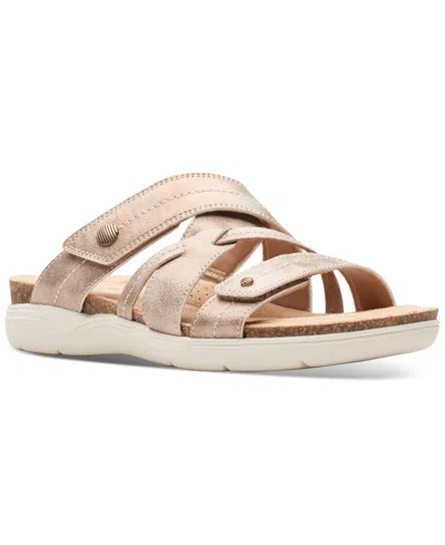 Clarks Women's April Willow Sandals In Bronze Leather